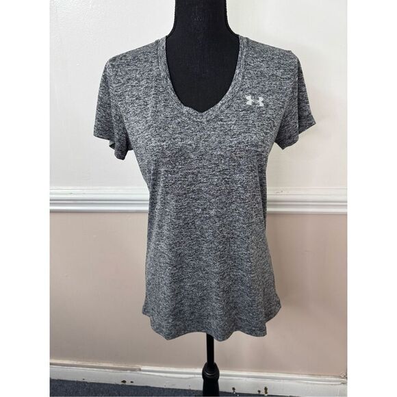 Under Armour Grey Loose Fit Athletic Short Sleeve Tee Size Small - Picture 1 of 4